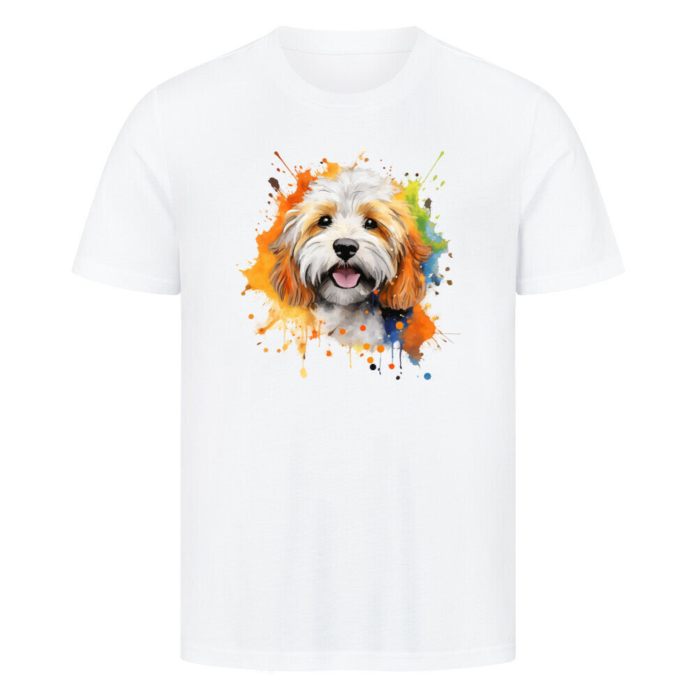 Premium T-Shirt "Havaneser Paint" Weiß – hunde-shirt.de