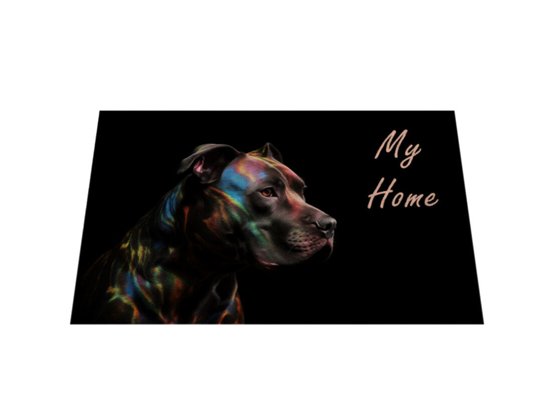 Fußmatte "Pit Bull - My Home" – hunde-shirt.de