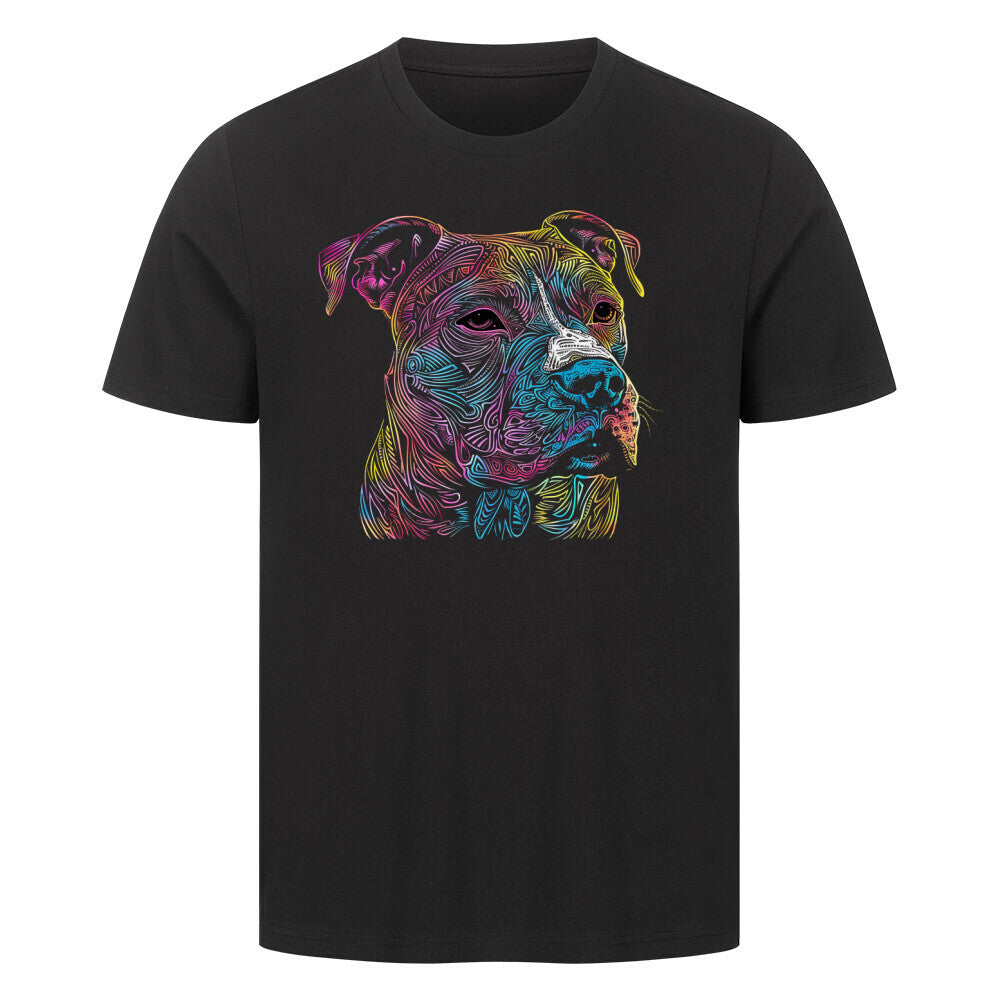 Premium T-Shirt "Pit Bull psycho" Schwarz – hunde-shirt.de