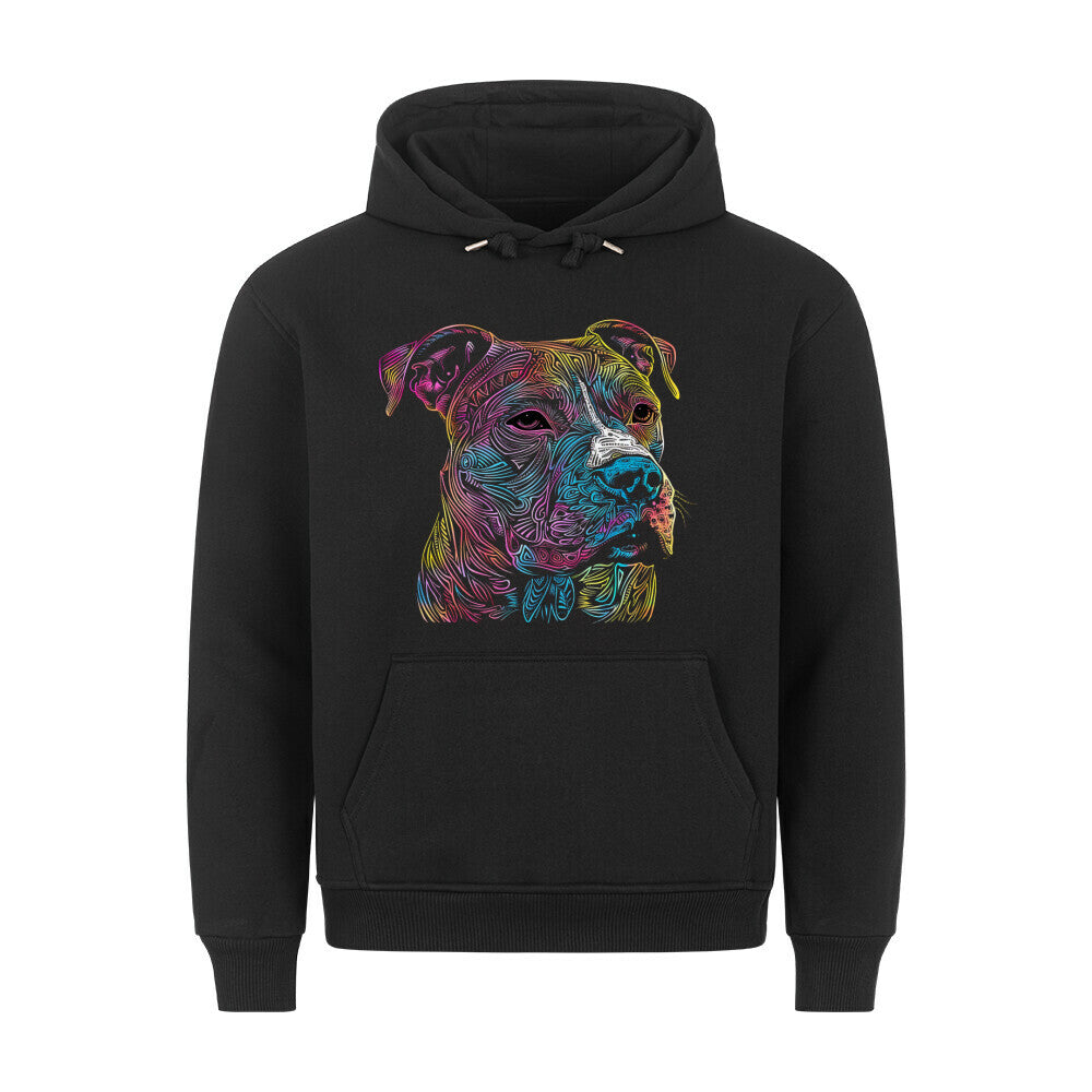 Premium Hoodie "Pit Bull psycho" Schwarz – hunde-shirt.de