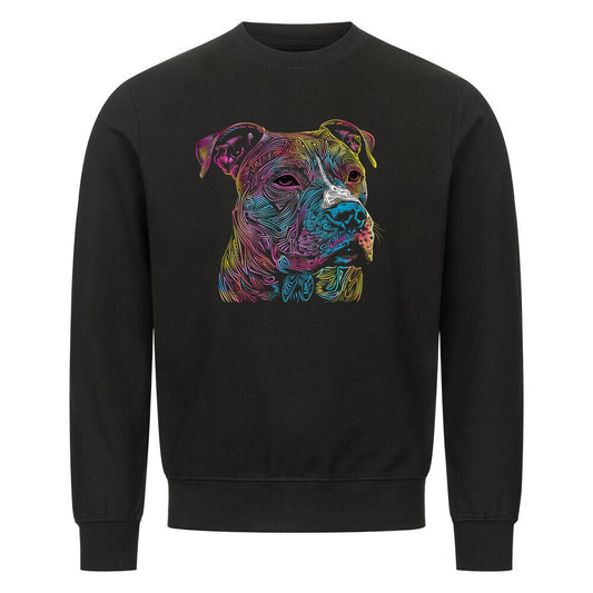 Premium Sweatshirt "Pit Bull psycho" Schwarz – hunde-shirt.de