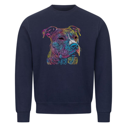 Premium Sweatshirt "Pit Bull psycho" Navy Blue – hunde-shirt.de