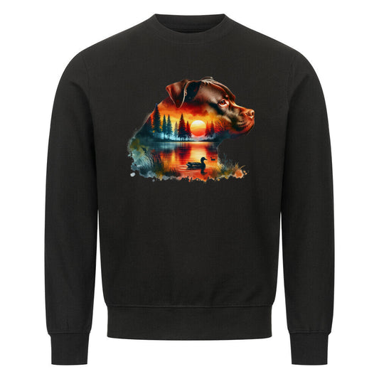 Premium Sweatshirt "Pit Bull Silence" Schwarz – hunde-shirt.de