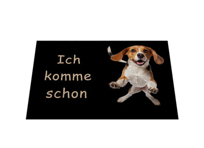 Fußmatte "Beagle - Ich komme schon" – hunde-shirt.de