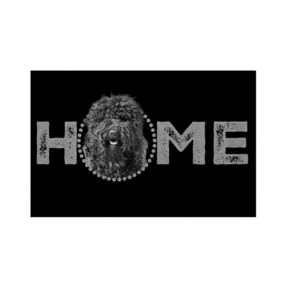 Fußmatte "Barbet - HOME-Edition" Weiß – hunde-shirt.de
