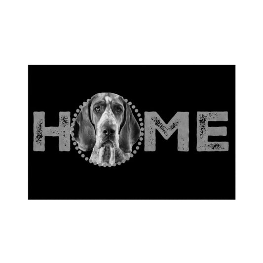 Fußmatte "American Foxhound - HOME-Edition 2" Weiß – hunde-shirt.de