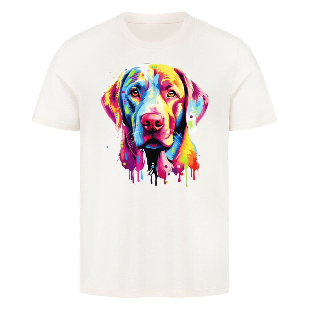 Premium T-Shirt "Labrador Paint" Natural Raw – hunde-shirt.de