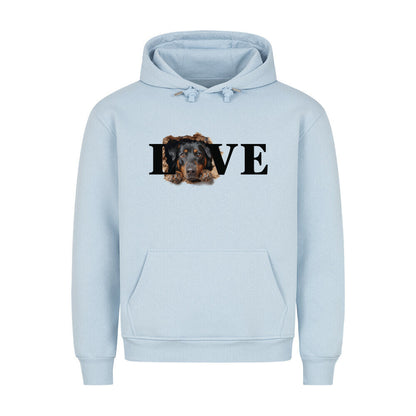 Premium Hoodie "Beauceron LOVE" Babyblau – hunde-shirt.de