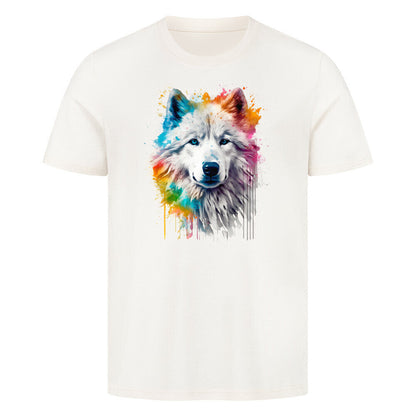 Premium T-Shirt "Alaskan Malamute Paint" Natural Raw – hunde-shirt.de