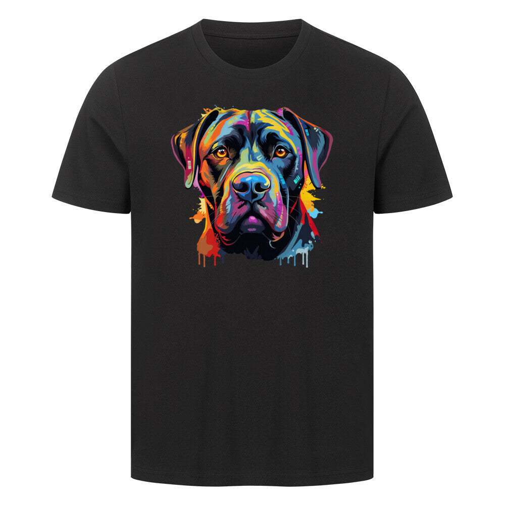Premium T-Shirt "Cane Corso Paint" Schwarz – hunde-shirt.de