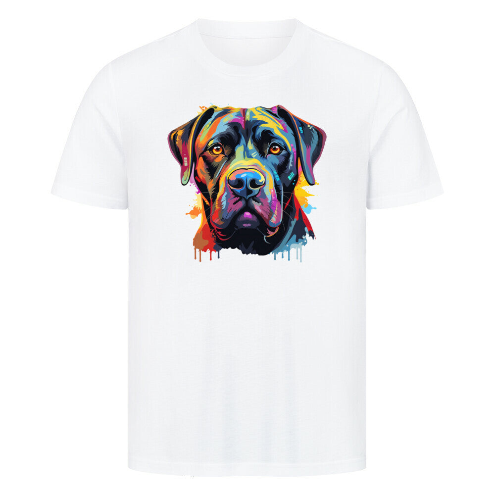 Premium T-Shirt "Cane Corso Paint" Weiß – hunde-shirt.de