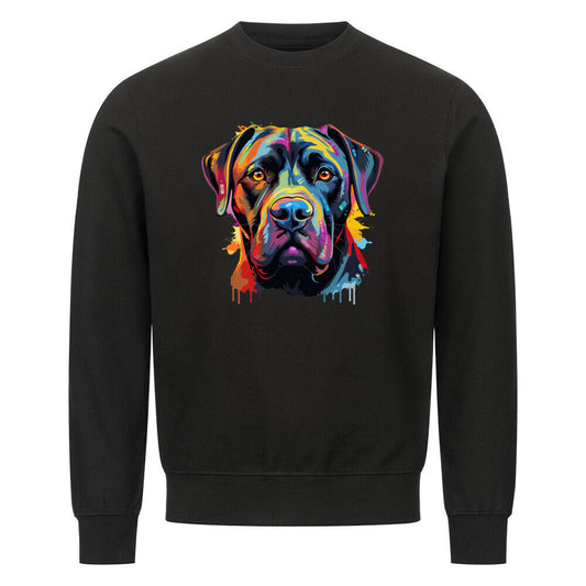 Premium Sweatshirt "Cane Corso Paint" Schwarz – hunde-shirt.de