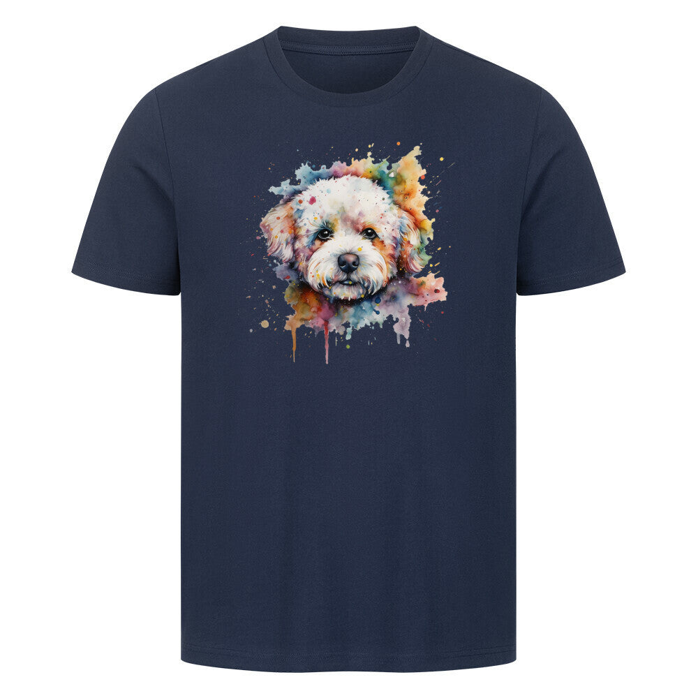 Premium T-Shirt "Bichon Frisé Fun" French Navy – hunde-shirt.de