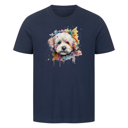 Premium T-Shirt "Bichon Frisé Fun" French Navy – hunde-shirt.de
