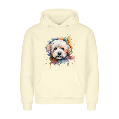 Premium Hoodie "Bichon Frisé Fun" Beige – hunde-shirt.de