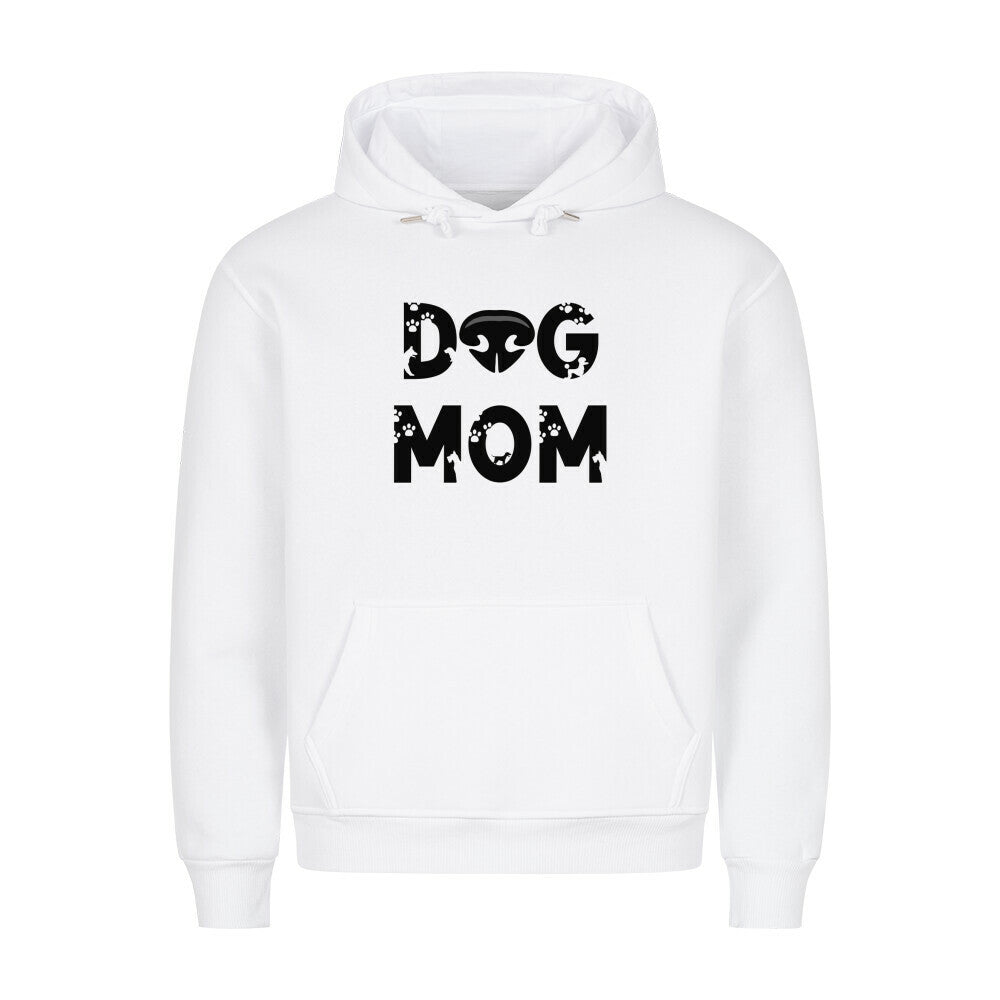 Premium Hoodie "DOG MOM" Weiß – hunde-shirt.de