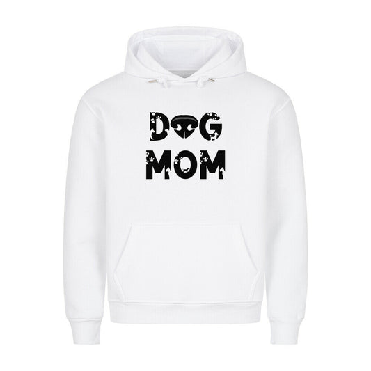 Premium Hoodie "DOG MOM" Weiß – hunde-shirt.de