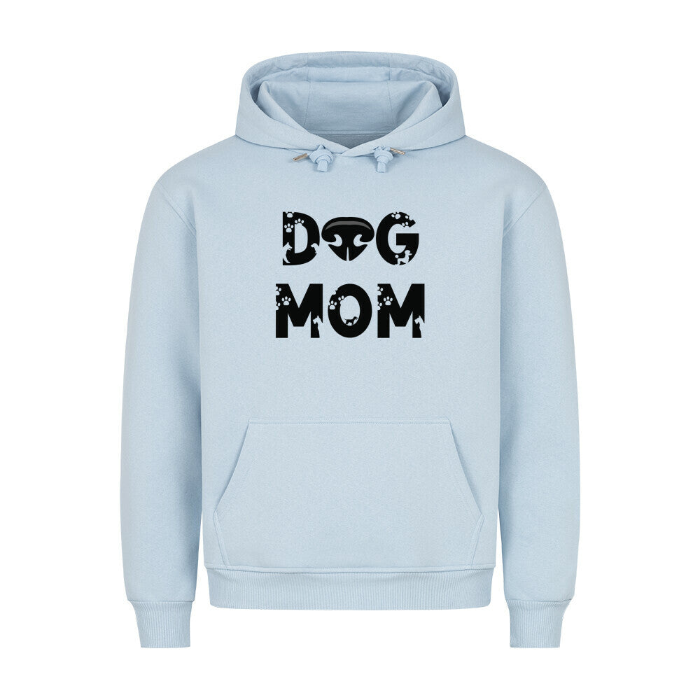 Premium Hoodie "DOG MOM" Babyblau – hunde-shirt.de
