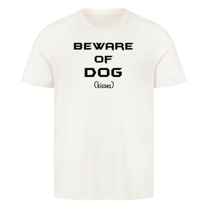 Premium T-Shirt "Beware of Dog" Natural Raw – hunde-shirt.de