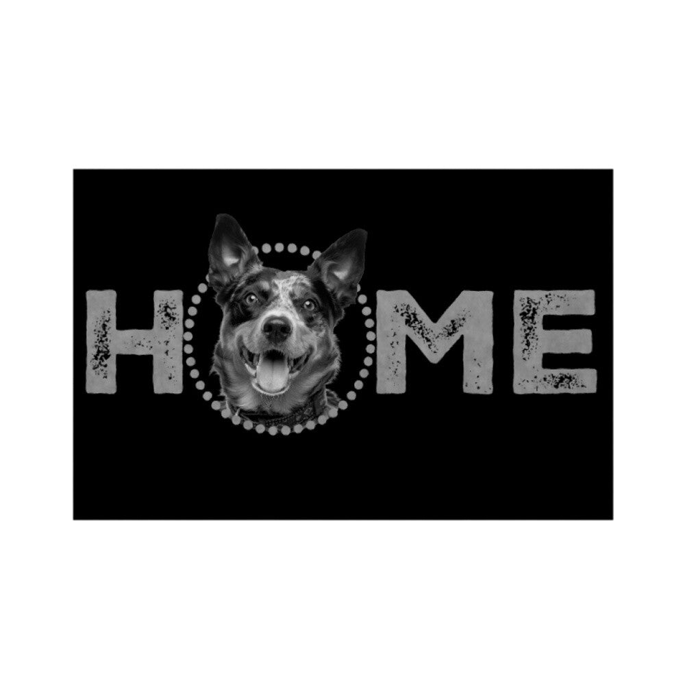 Fußmatte "Cattle Dog - HOME-Edition" Weiß – hunde-shirt.de