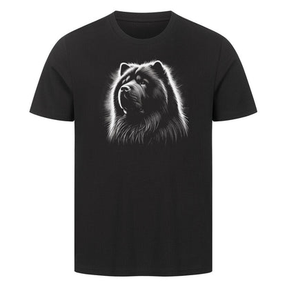 Premium T-Shirt "Chow-Chow Shine" Schwarz – hunde-shirt.de