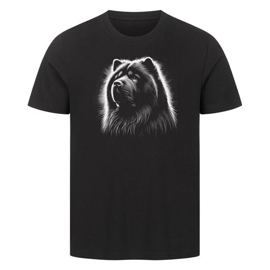 Premium T-Shirt "Chow-Chow Shine" Schwarz – hunde-shirt.de