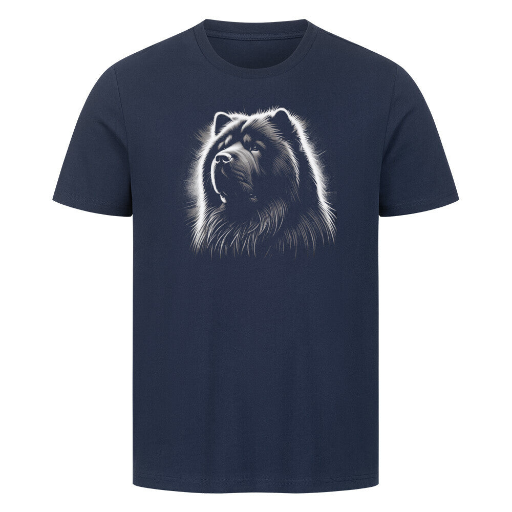 Premium T-Shirt "Chow-Chow Shine" French Navy – hunde-shirt.de
