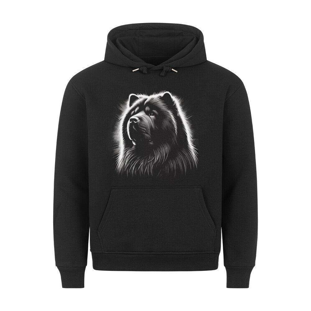 Premium Hoodie "Chow-Chow Shine" Schwarz – hunde-shirt.de