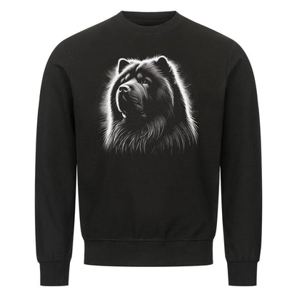 Premium Sweatshirt "Chow-Chow Shine" Schwarz – hunde-shirt.de