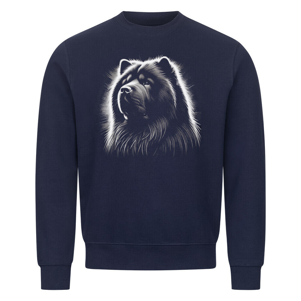 Premium Sweatshirt "Chow-Chow Shine" Navy Blue – hunde-shirt.de
