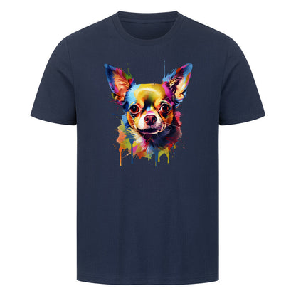 Premium T-Shirt "Chihuahua Paint" French Navy – hunde-shirt.de