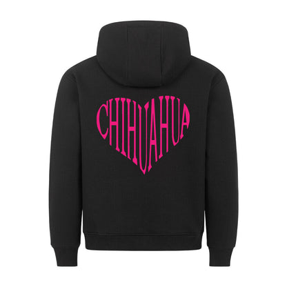 Premium Hoodie "Chihuahua pink HEART" – hunde-shirt.de