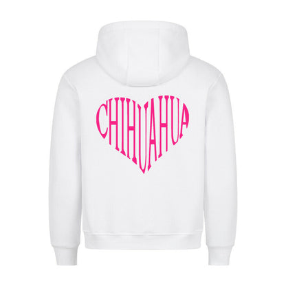 Premium Hoodie "Chihuahua pink HEART" – hunde-shirt.de