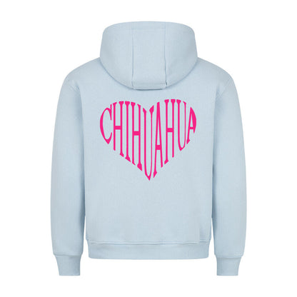 Premium Hoodie "Chihuahua pink HEART" – hunde-shirt.de