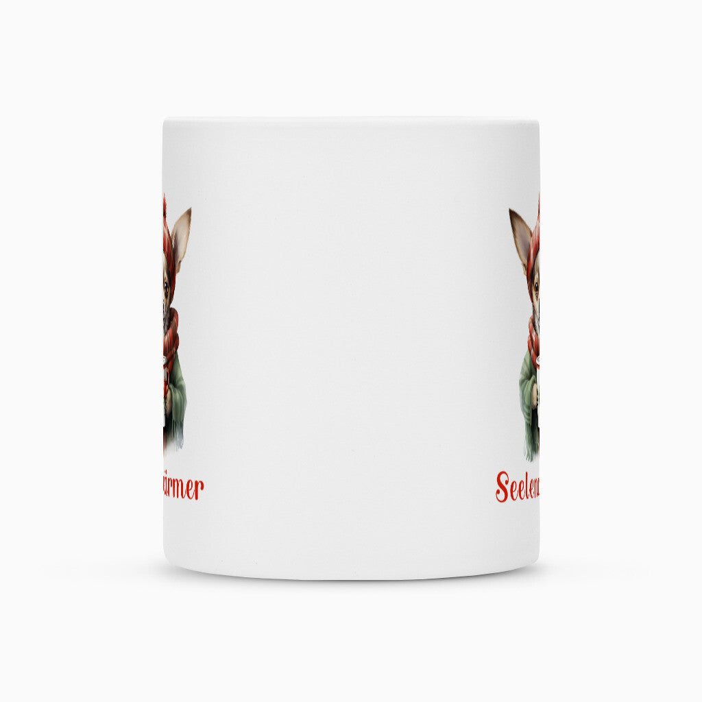 Tasse "Chihuahua Seelenwärmer rot" – hunde-shirt.de
