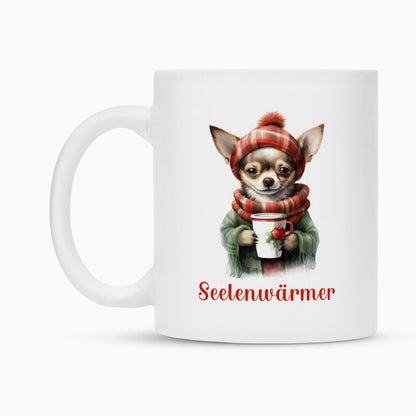 Tasse "Chihuahua Seelenwärmer rot" – hunde-shirt.de