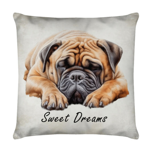 Kissen Cane Corso ( hell ) - Sweet Dreams" Weiß – hunde-shirt.de