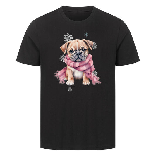 Premium T-Shirt "OEB Wintermädchen" Schwarz – hunde-shirt.de