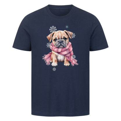 Premium T-Shirt "OEB Wintermädchen" French Navy – hunde-shirt.de