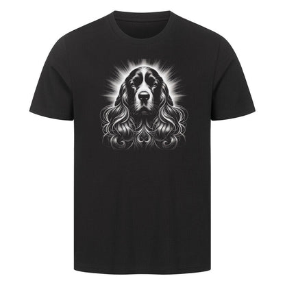 Premium T-Shirt "English Cocker Spaniel Shine" Schwarz – hunde-shirt.de
