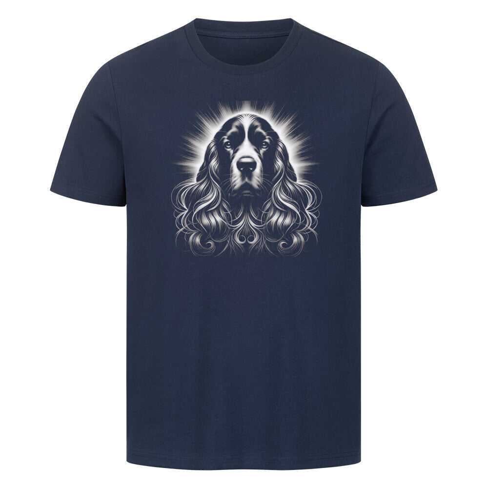 Premium T-Shirt "English Cocker Spaniel Shine" French Navy – hunde-shirt.de