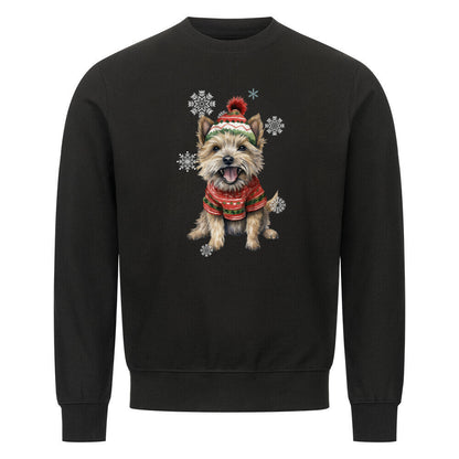 Premium Sweatshirt "Cairn Terrier Winter" Schwarz – hunde-shirt.de