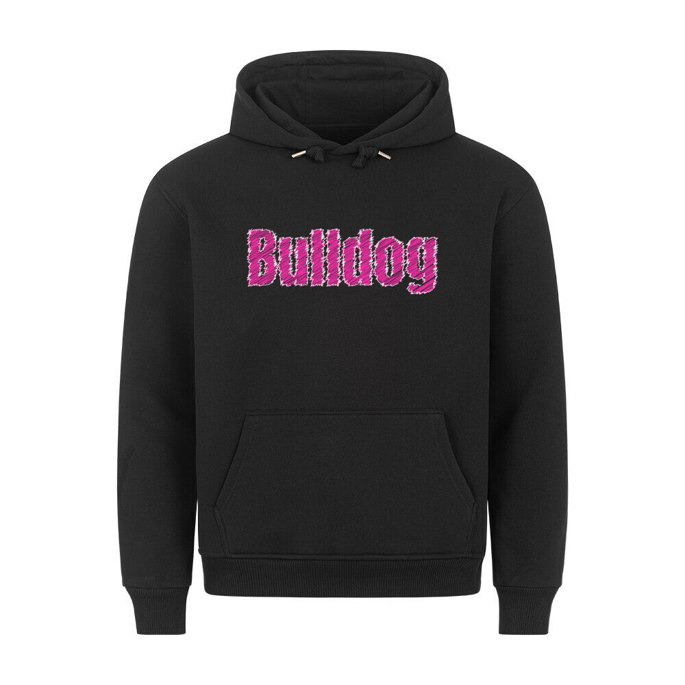 Premium Hoodie "Bulldog" Schwarz – hunde-shirt.de