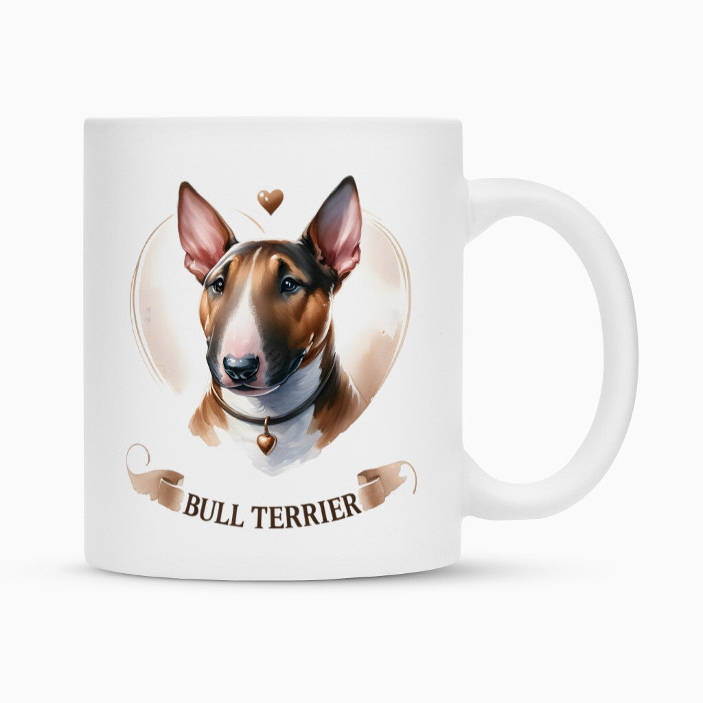Tasse "Bullterrier" Weiß – hunde-shirt.de
