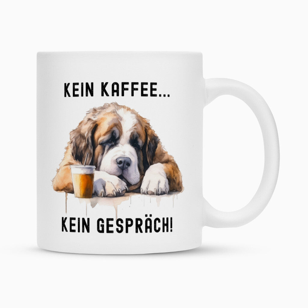 Tasse "Bernhardiner - Kein Kaffee..." Weiß – hunde-shirt.de