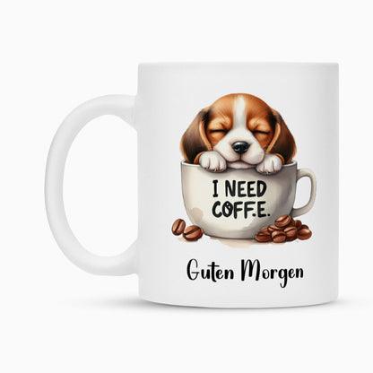 Tasse "Beagle - Guten Morgen" – hunde-shirt.de