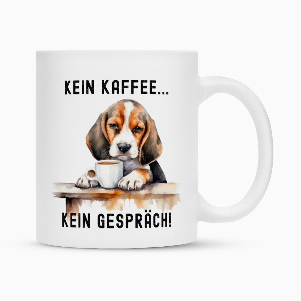Tasse "Beagle - Kein Kaffee..." Weiß – hunde-shirt.de