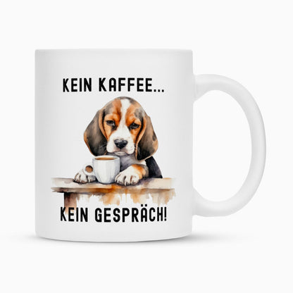 Tasse "Beagle - Kein Kaffee..." Weiß – hunde-shirt.de