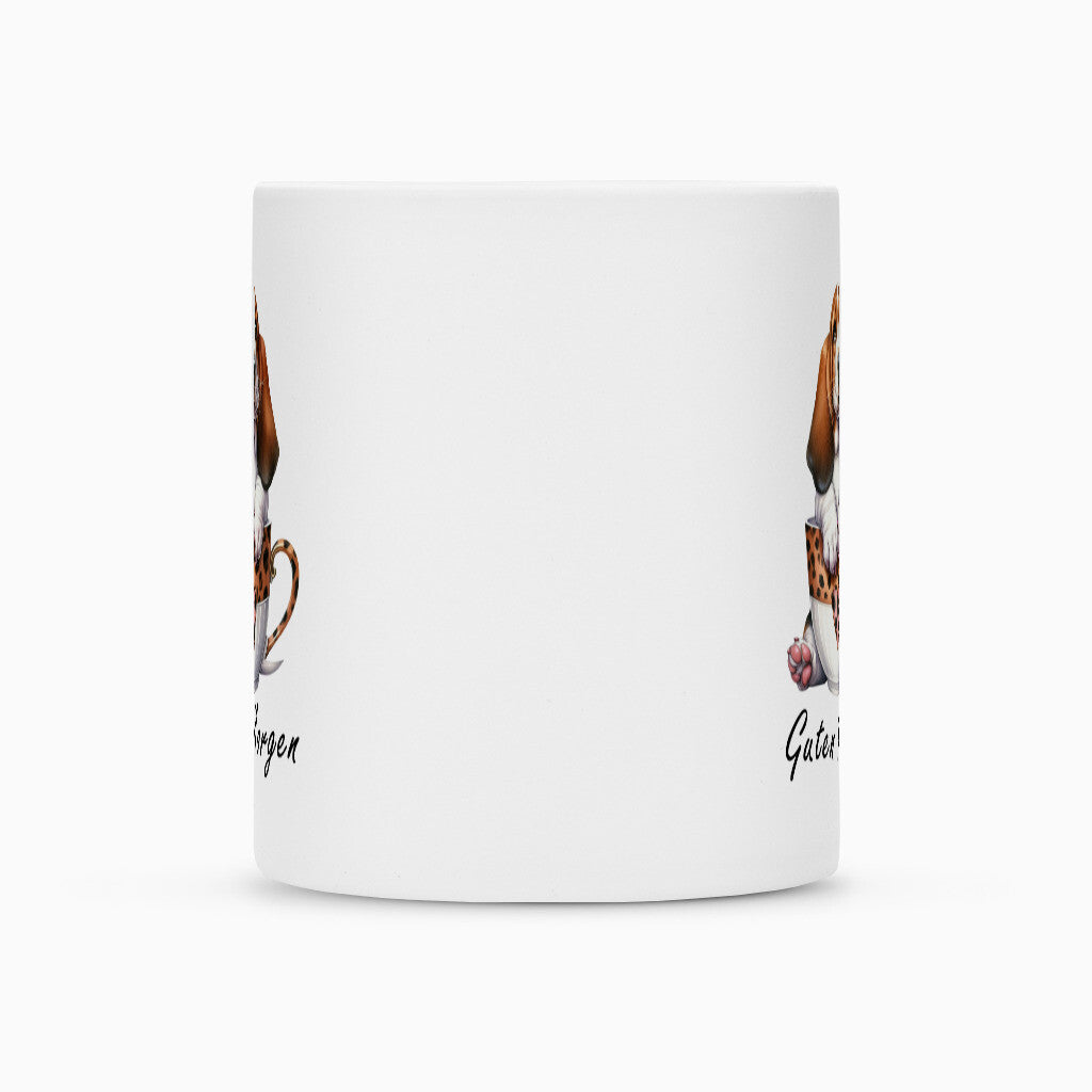 Tasse "Basset - Guten Morgen" – hunde-shirt.de