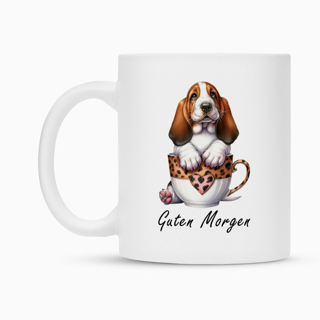 Tasse "Basset - Guten Morgen" – hunde-shirt.de